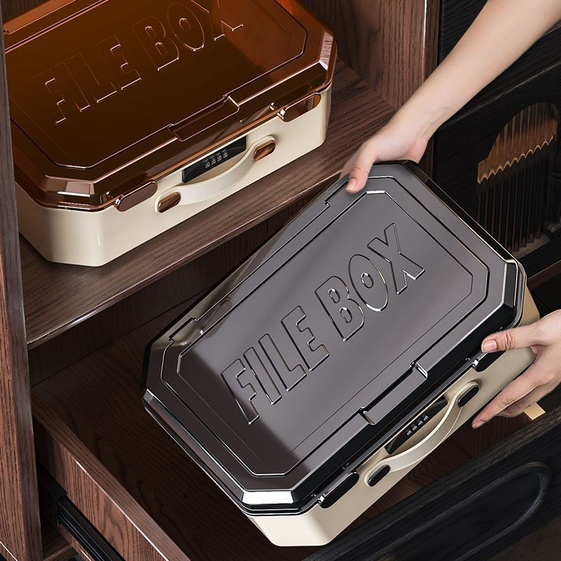 New Product#Office Privacy Document Storage Box Student Phone Safe Box Home Valuables Lockable Stora