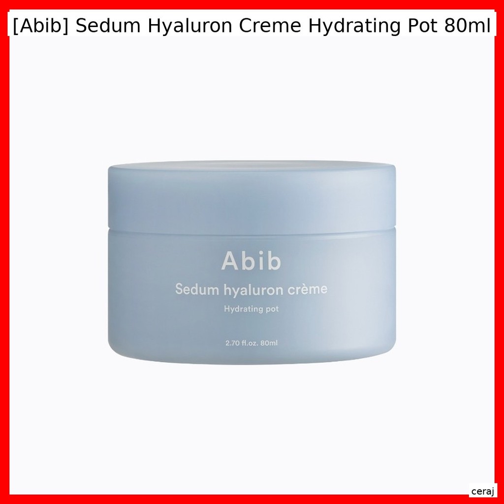 [Abib] Chậu dưỡng ẩm Sedum Hyaluron Creme 80ml / Creme Hàn Quốc / Họa tiết nhẹ / Chính hãng 100% của