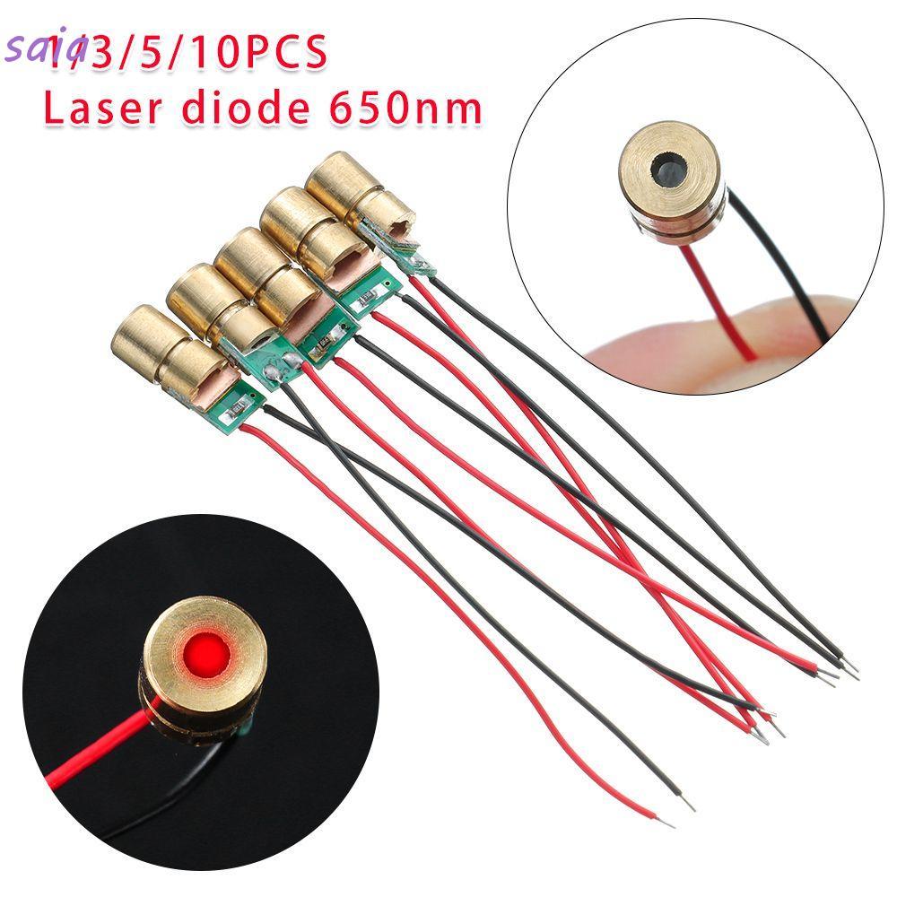 SAIA 1 / 3 / 5 / 10pc Điốt Laser 5 triệu watt Mini Red Sight Dot Diode Module