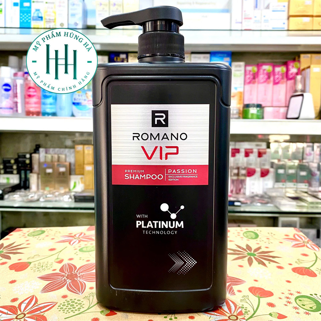 Dầu Gội Romano Vip Passion, Dầu Gội Nước Hoa Cao Cấp Nam Giới 650G
