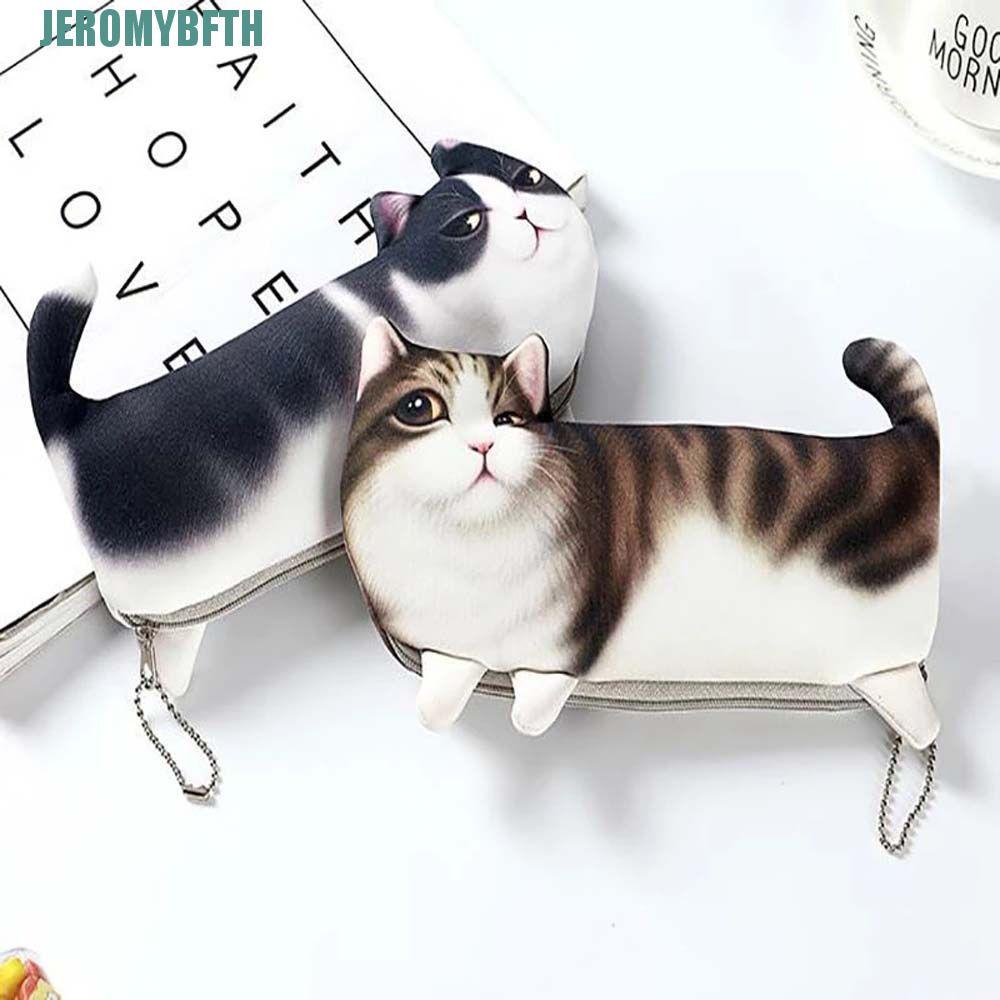 Hộp đựng bút chì JEROMYBF Kawaii Hộp bút chì mới lạ Túi bút chì Văn phòng phẩm Đồ dùng học tập Túi đ