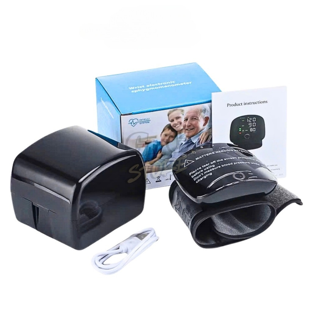 Máy Đo Huyết Áp Điện Tự Cổ Tay Cho Người Già & GĐ -Màn Hình LCD -Đo Chính Xác -Dễ Sử Dụng -GGStore