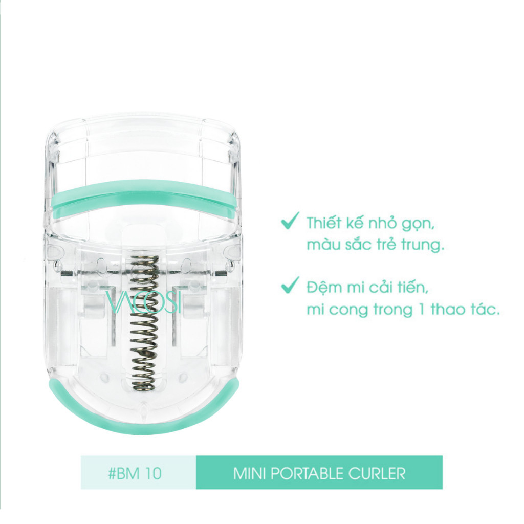 Bấm Mi Lò Xo Mini Vacosi Protable Curler BM10 Sản Phẩm Chính Hãng