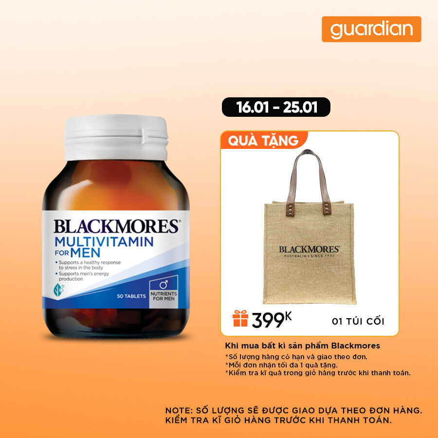 Viên Uống Dành Cho Nam Blackmores Multivitamin For Men 50 Viên