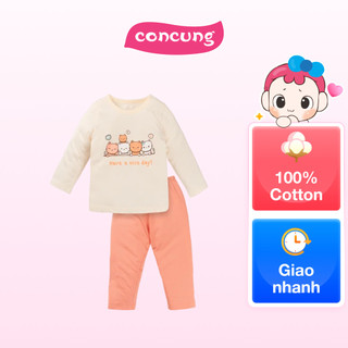Bộ bé gái dài Animo Easy HN1124098 (3Y,Kem)