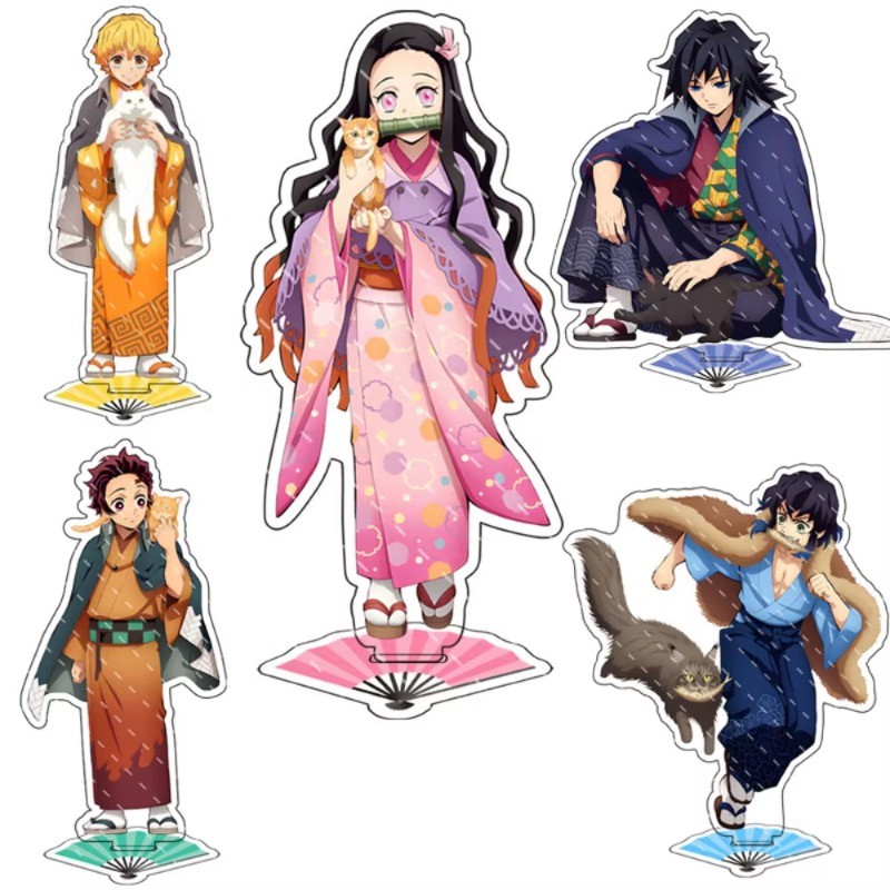 Demon Slayer Blade Double Layered Double-sided Acrylic Stand  Nezuko Tanjiro Doll Figure Model Cospl