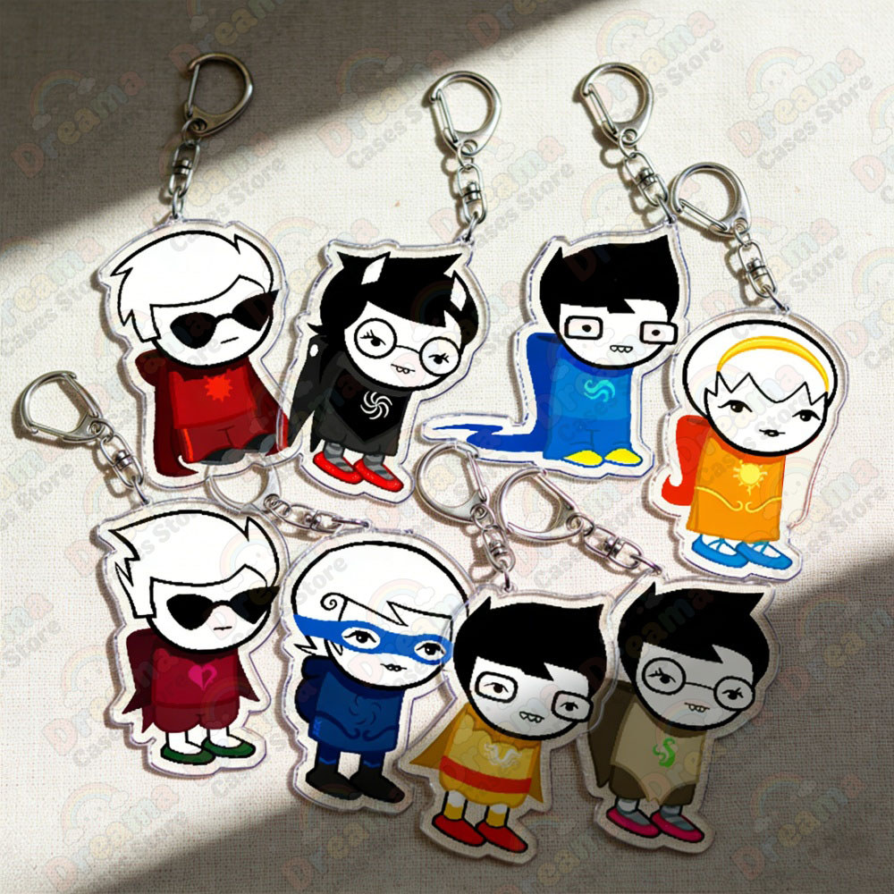 Homestuck Keychain Dave Strider Karkat Vantas Dirk Strider Jake English John Egbert Vriska Serket Er