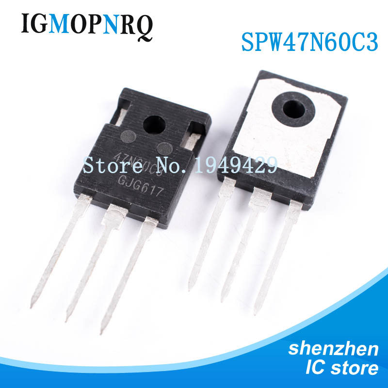 5 Cái SPW47N60C3 SPW47N60 TO-247 47N60 W47N60C3 MOSFET N- 650V 47A TO247-3 CoolMOS C3 mới