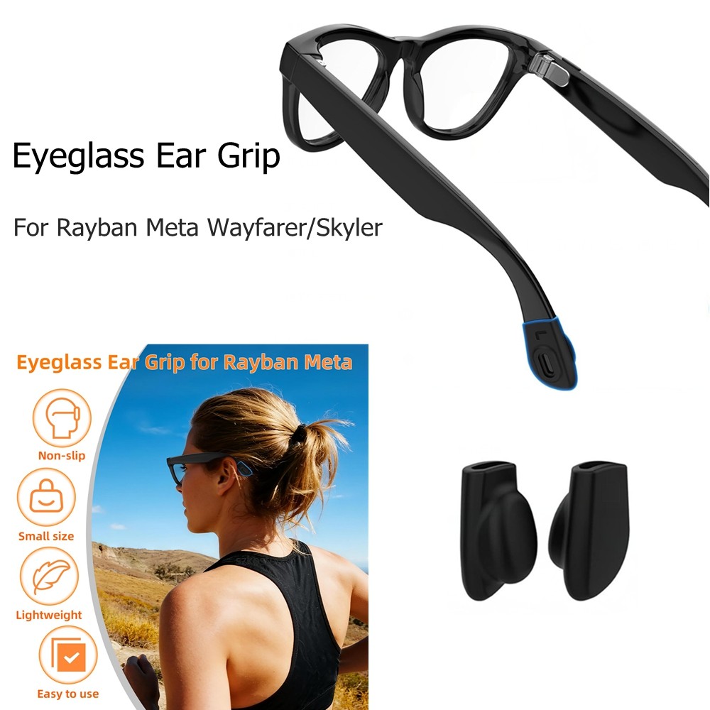 Kẹp tai Silicon Mềm Cho Ray-Ban Meta Wayfarer/Skyler/Headliner - Chống Trượt Thông Minh