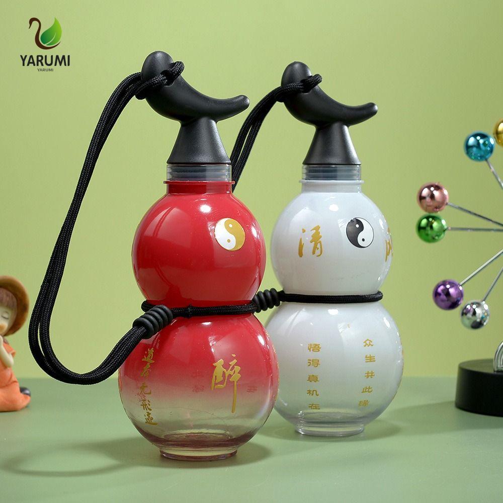 Bình Nước Bầu ALISON, Cốc Nước Phong Cách Trung Hoa Màu Gradient, Đạo Giáo Di Động Vintage 750ML Bìn