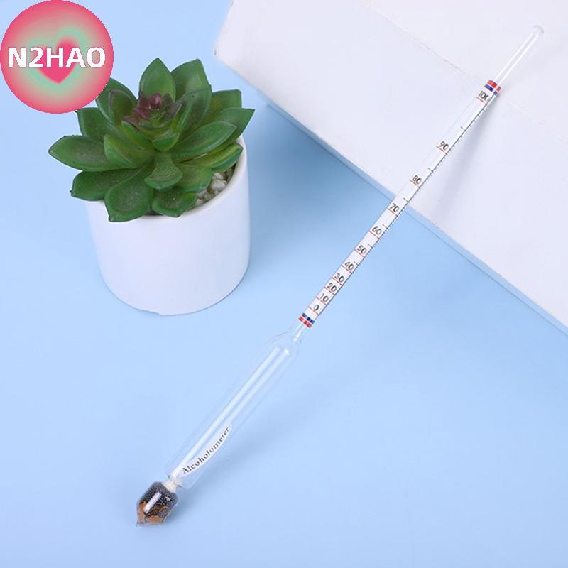 N2HAO 0-100 Độ Thủy Tinh Rượu Rượu Đồng Hồ Đo Nồng Độ Rượu Rượu Rượu Rượu Me n