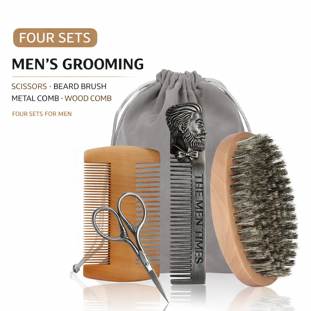 Bộ cọ râu - Lược tạo kiểu cọ lông hình bầu dục