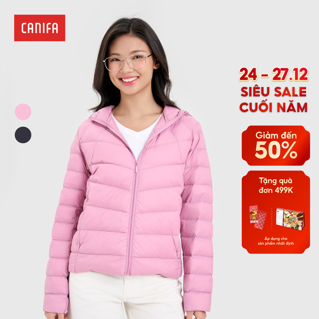 Áo khoác lông vũ nữ siêu nhẹ siêu ấm CANIFA 6OT24W012
