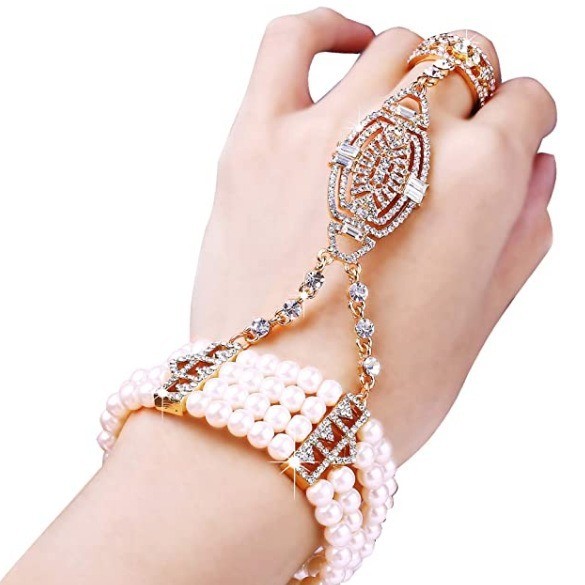 Vòng Tay Thủy Tinh Ngọc Trai Phong Cách Bingbing