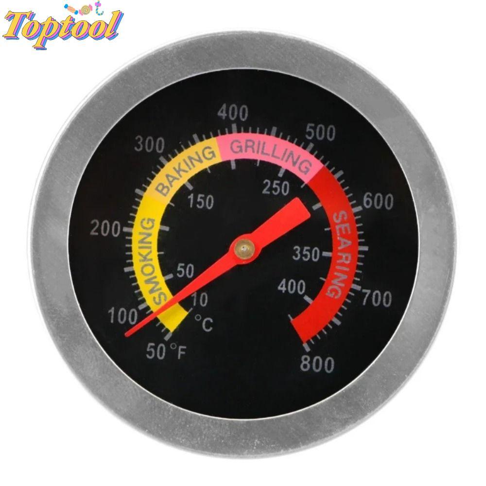 Nhiệt kế đọc tức thì TOPTOOL, thép không gỉ 0-400°Máy đo nhiệt độ BBQ C Range, Máy đo nhiệt độ chống