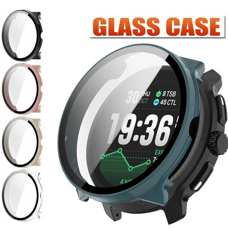 Ốp PC + Kính Cường Lực Cho Suunto Race 2 Phụ Kiện Đồng Hồ Thông Minh Bảo Vệ Màn Hình Ốp Lưng Cho Suu