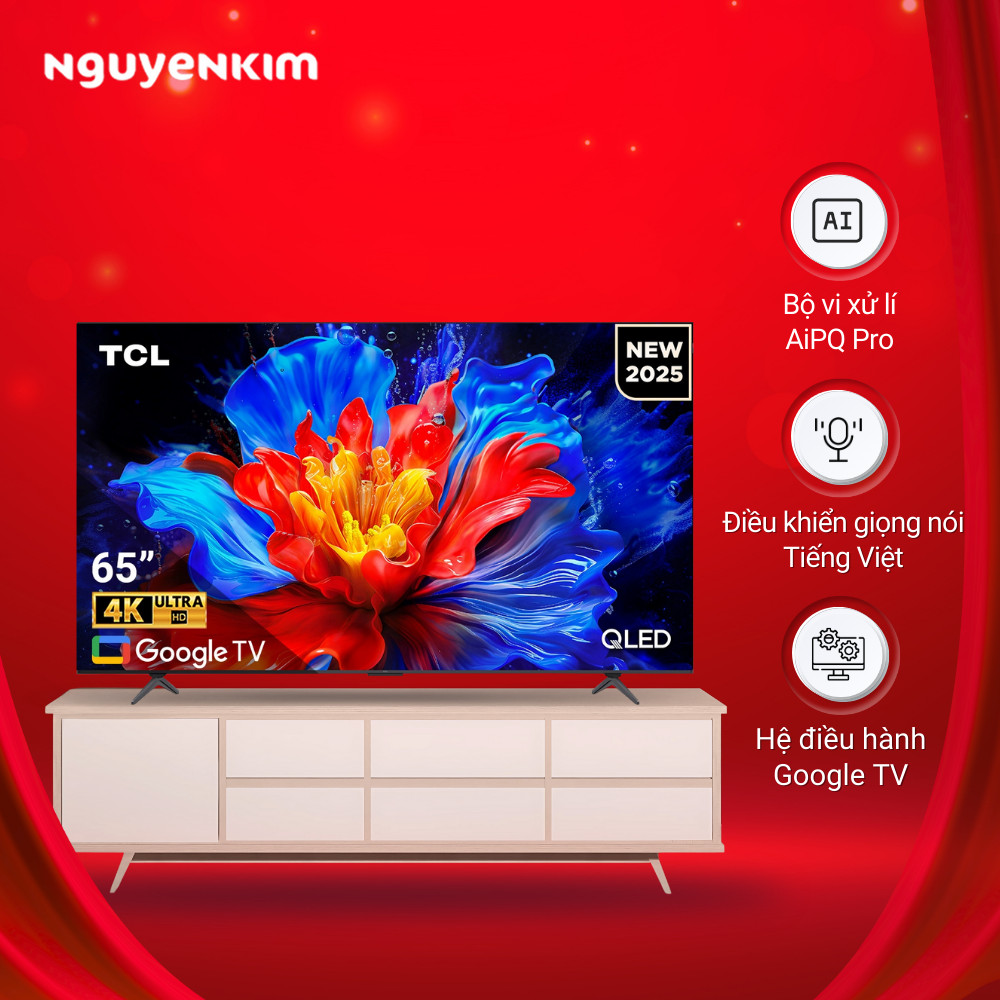 Smart Tivi QLED TCL 4K 65 inch 65P8K