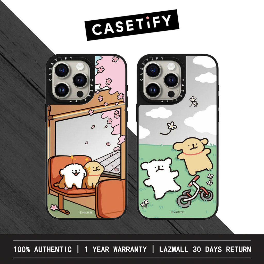 Ốp điện thoại gương MalteseDog CASETiF cho iPhone 16 Pro Max iPhone 15 Pro Max / iPhone 14 Pro Max /
