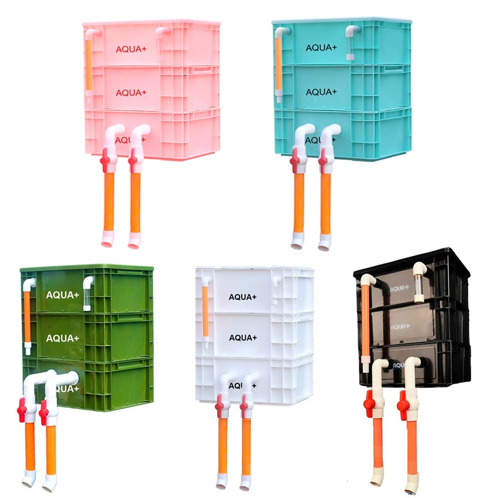 Baki Lọc Tràn 3 Tầng Hồ Cá Koi - Thùng Lọc Thác Nhựa ABS Siêu Bền (KT 30x20x35 & 40x30x50)