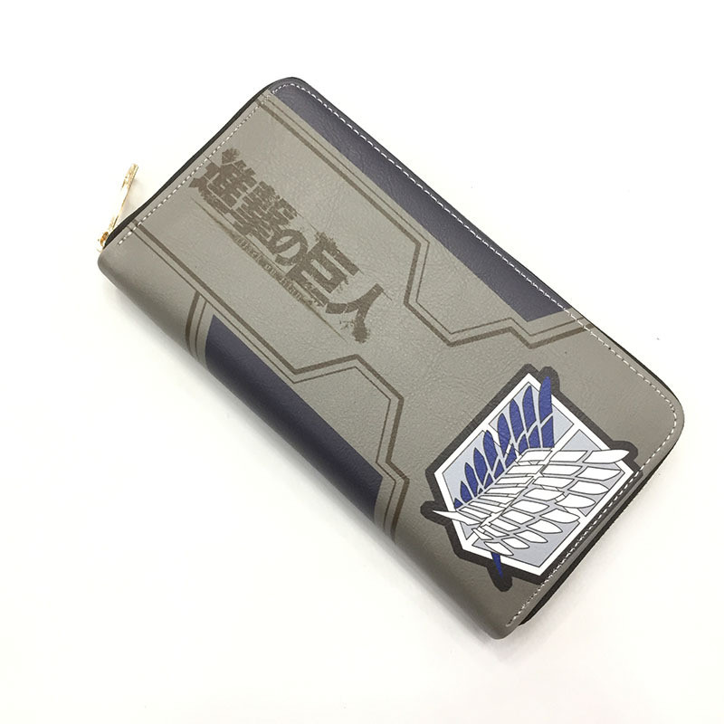 Ví đựng tiền xu EI7J Ví PU One Piece Skull Luffy Ví dài