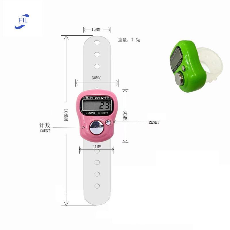 FIL Finger Counterpass LED Điện Tử Cầm Tay Tally Counter Clier Counter Ring OP