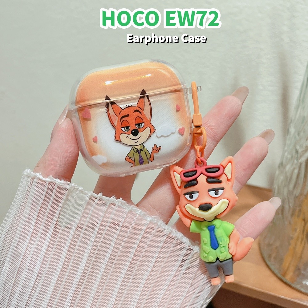 Dành Cho Ốp Lưng HOCO EW72 Họa Tiết Ngôi Sao Hoạt Hình Silicon Mềm Vỏ Tai Nghe