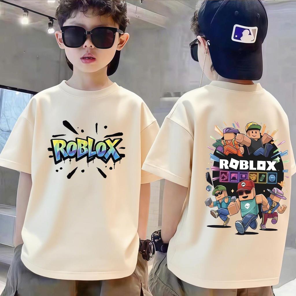 giảm giá Roblox cotton trẻ em size (3-12) (S-XXXL) Parkour Áo