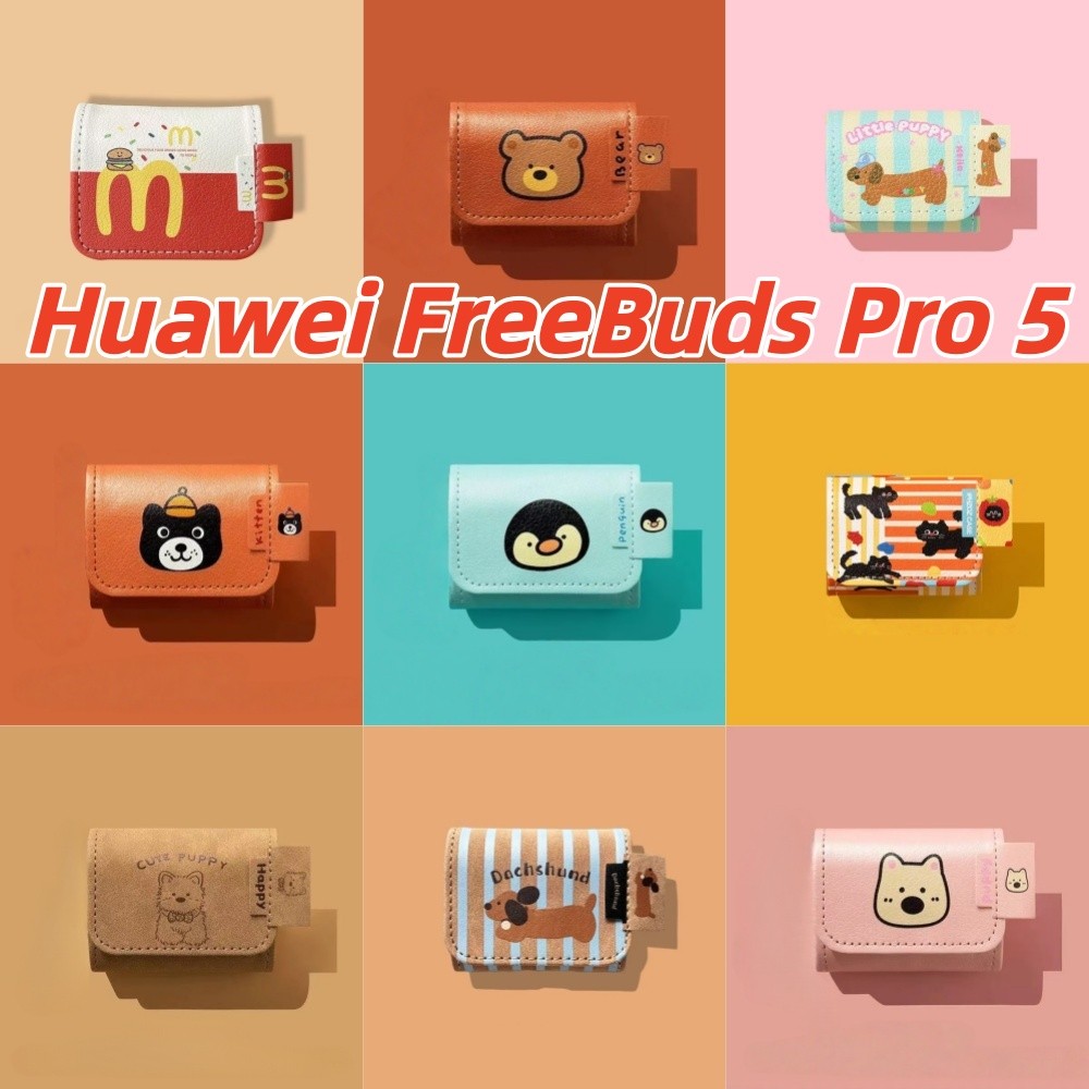 Dành Cho Huawei FreeBuds Pro 5 Ốp Lưng Hoạt Hình Dễ Thương Dệt Thủ Công Vỏ Tai Nghe