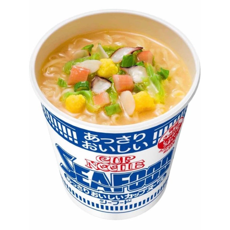 Mì ly Nissin vị tôm thịt với sợi mì mềm và dai