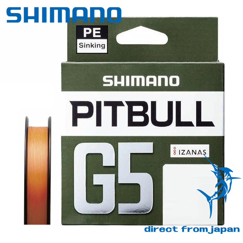 Shimano Pitbull G5 100m LD-M41U High Orange Fishing Line 0.6号 - Durable, Strong and Perfect for Angl
