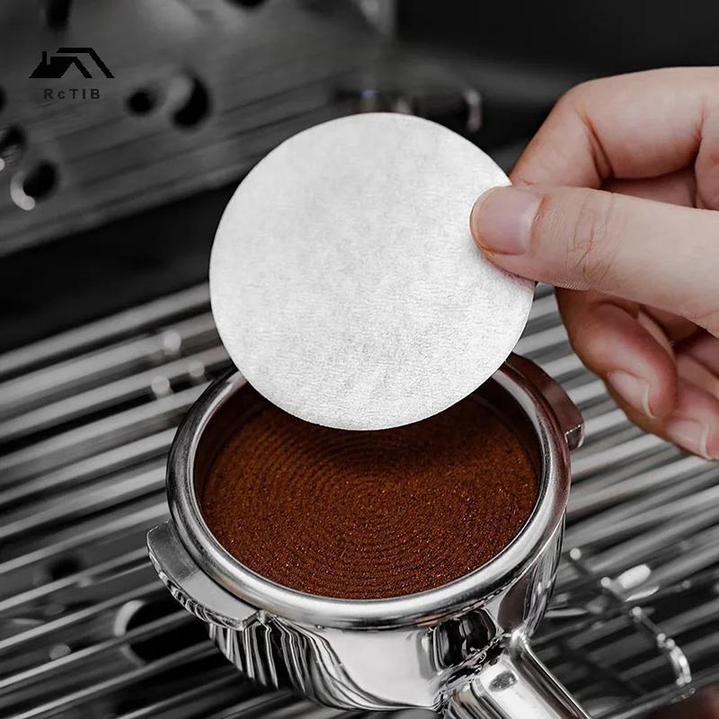 < RcTlB > Giấy lọc cà phê 51mm 53mm 58mm Giấy lọc nước thứ cấp dùng một lần Espresso Portafilter Phụ