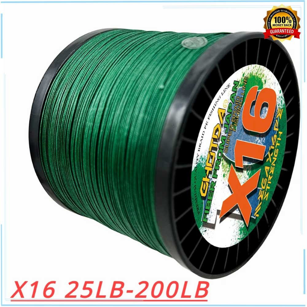 Dây bện nhiều màu GHOTDA 100M 16 sợi Đường kính 0,16-0.80Mm / Thuyền trò chơi lớn 25-200LB Dây PE Ca