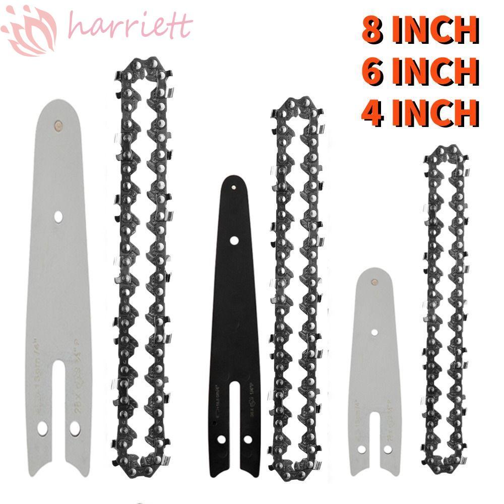 HARRIETT Điện Cưa Xích Phụ Kiện 4 6 8 Inch Điện Cưa Xích Hướng Dẫn Thanh Cưa Xích Hướng Dẫn Tấm Cưa 