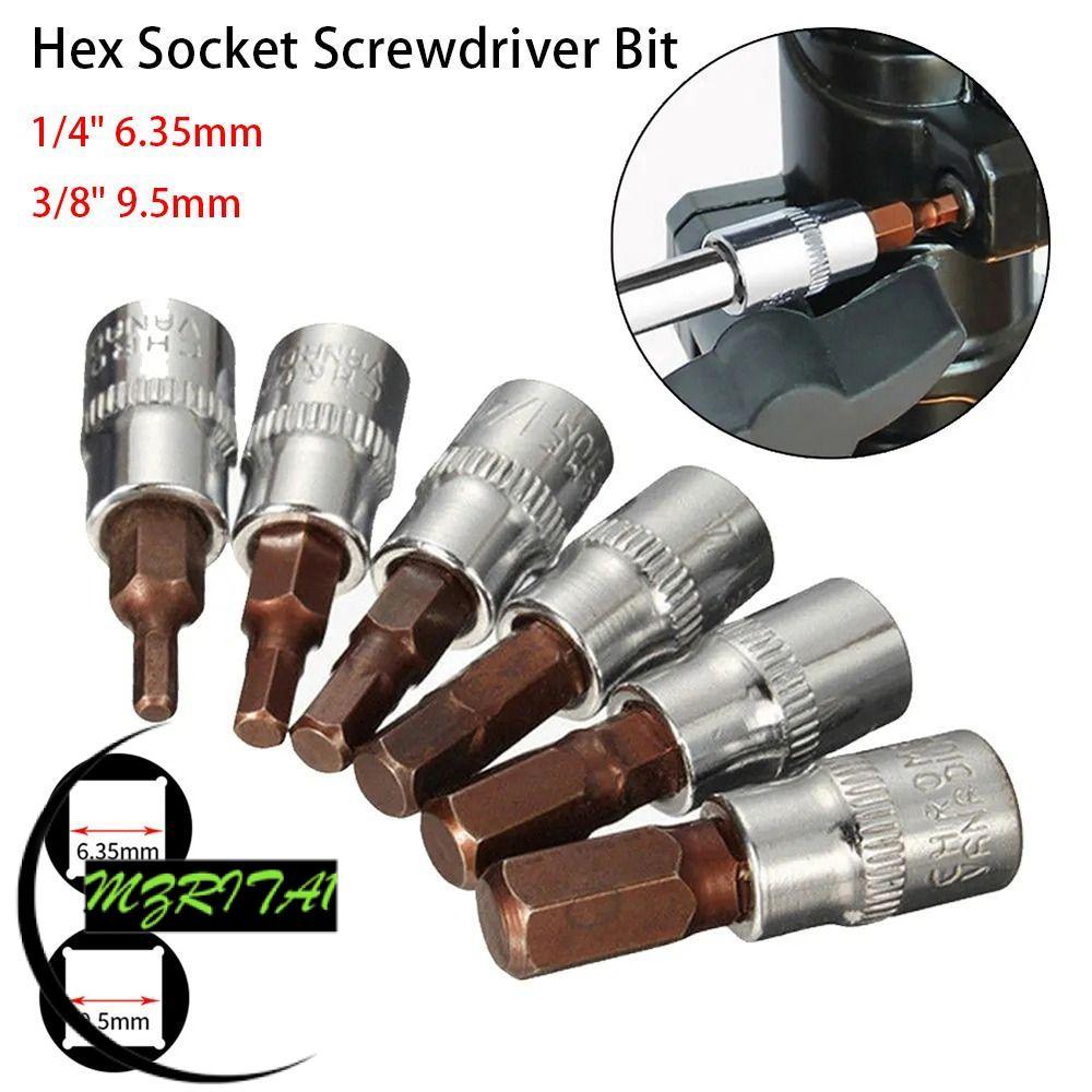 MARITA1 1 Cái Ổ Cắm Vuông, H3 H4 H5 H6 H7 H8 H10 Cờ Lê Trình Điều Khiển Bit Hex Ổ Cắm Tua Vít Bit, B