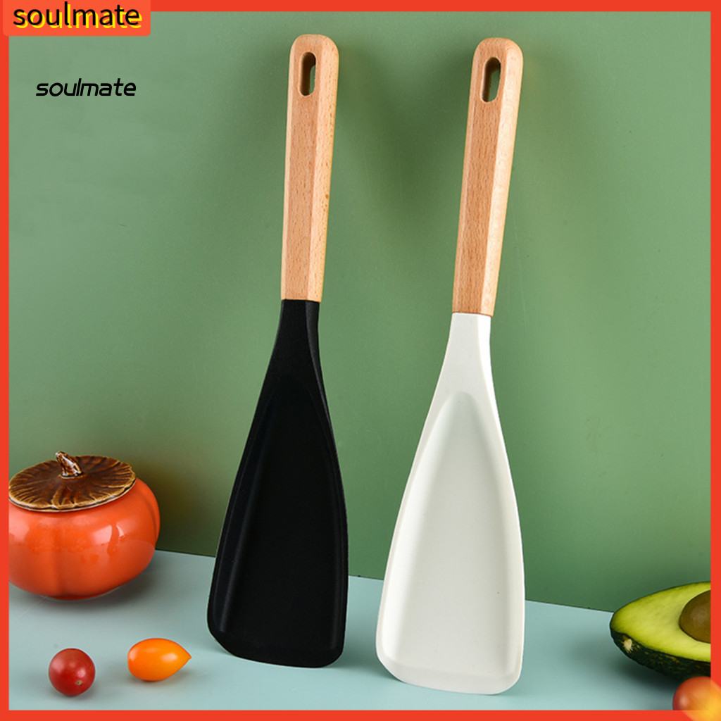 Linh hồn| Dụng cụ nấu ăn chịu nhiệt Muỗng nấu ăn bằng silicon Muỗng nấu ăn bằng silicon 3 trong 1 Dụ