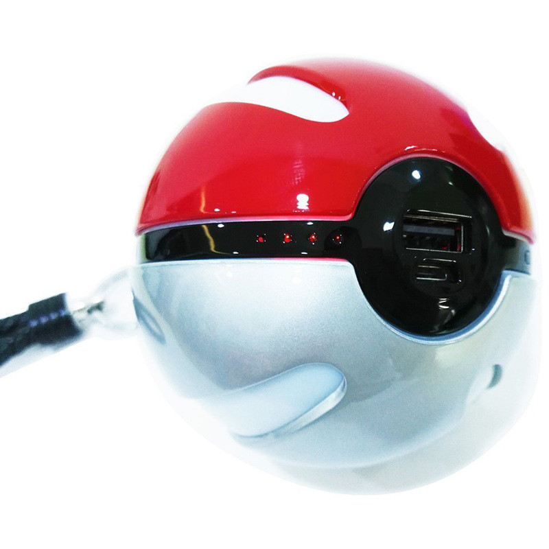 2026 Phong Cách Mới Thế Hệ 1 Pokémon Poke Ball Power Bank 1.000mAh Thế Hệ Thứ 123 Bóng Tròn Power Ba