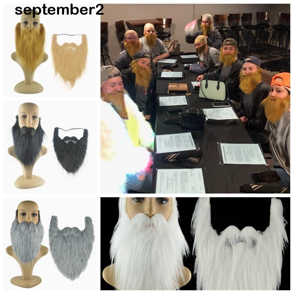 SEPHL Râu Giả Thực Tế, Râu Giả Giả Halloween Râu Giả Râu, Râu Lớn Handmade Dài 30cm Lông Tơ Trang Ph