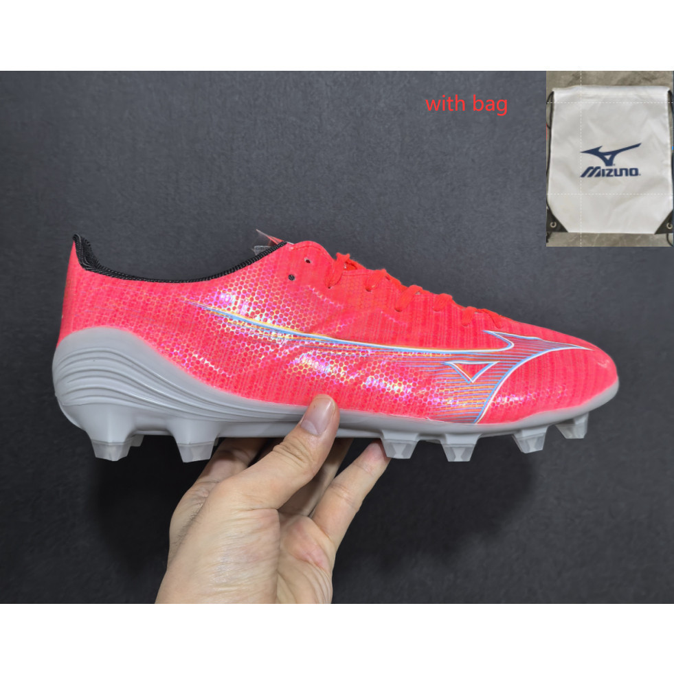 Mizuno Alpha Sản xuất tại Nhật Bản FG Mizuno MORELIA NEO III PRO FG Giày bốt bóng đá FG dệt kim đen 