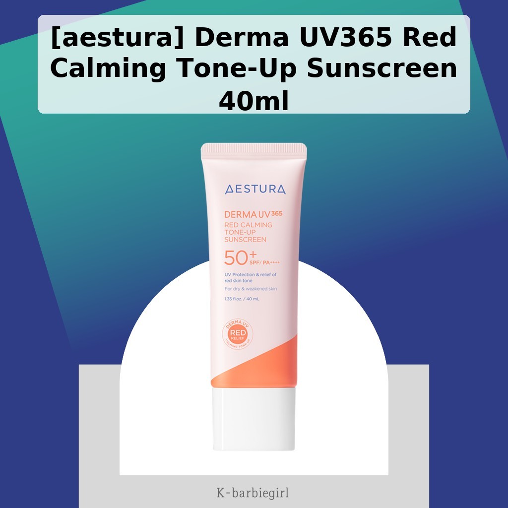 [aestura] Kem chống nắng Derma UV365 Red Calming Tone-Up 40ml / Kem chống nắng Hàn Quốc / Hiệu ứng t