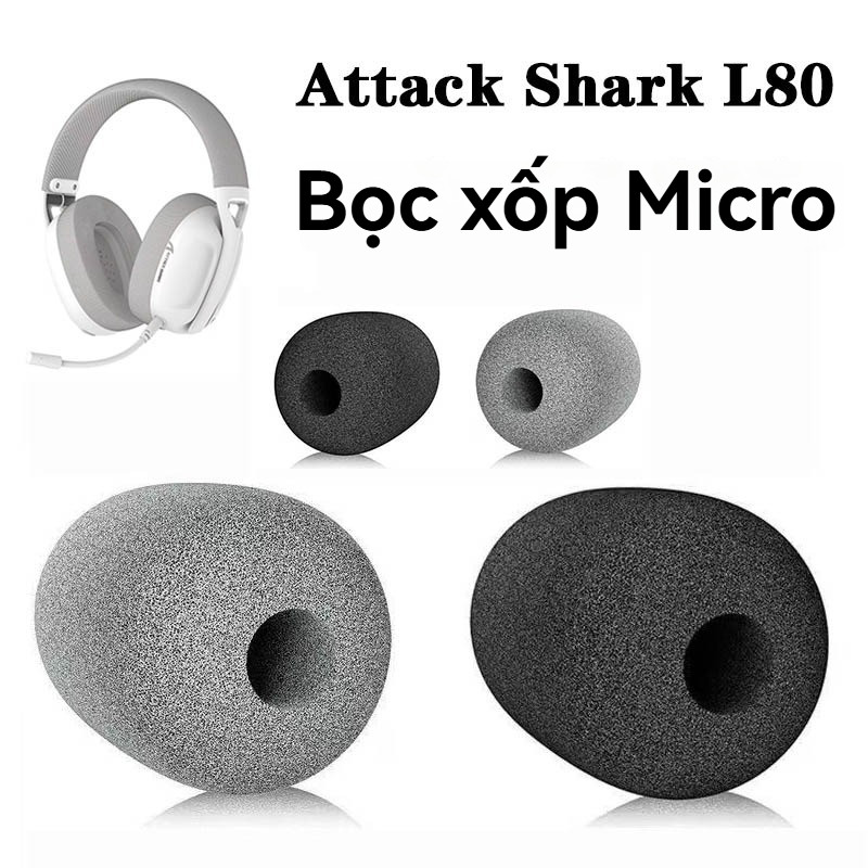 Tai nghe trò chơi Attack Shark L90 LED RGB Micro Xốp Bao Bluetooth Máy Xốp