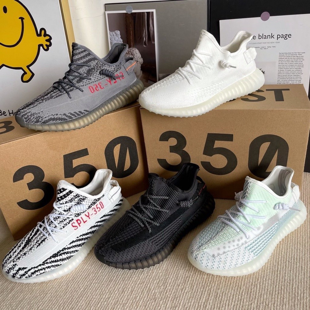 Chính Hãng Yeezy 350 Thoáng Khí Đế Mềm Giày Lưới Nam Nữ Thể Thao Chạy Bộ Nội Trú Du Lịch Sinh Viên