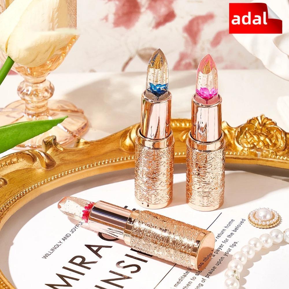 Son Môi ADAL Jelly Flower, Son Dưỡng Môi Đổi Màu Trong Suốt Chống Thấm Nước, Trang Điểm Hoa Lâu Dài 