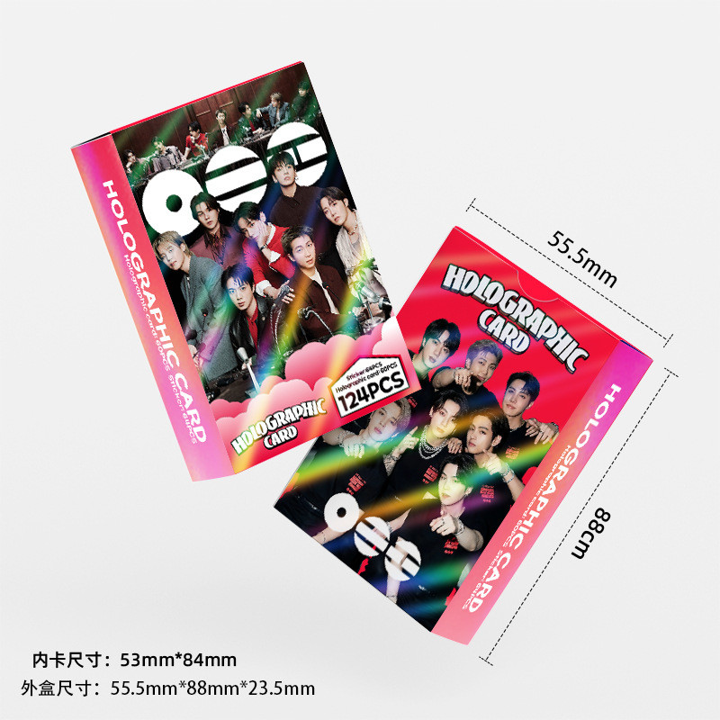 124 chiếc ARIRANG Laser Lomo Card PERMISSION TO DANCE ON STAGE Hologram Photocards Jung Kook Proof T