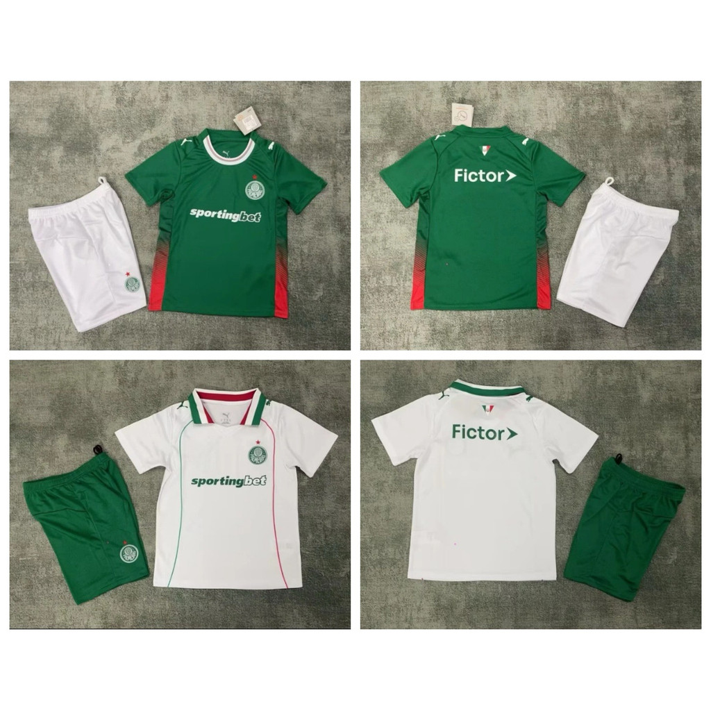 Bộ đồ thể thao Palmeiras 2026 cho trẻ em, phù hợp cả sân nhà và sân khách