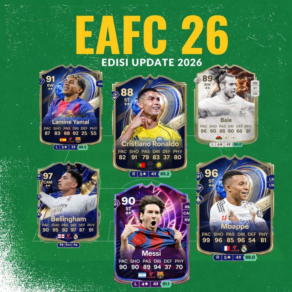 GANTUNGAN KUNCI EA FC26 CARD CUSTOM AKRILIC | GANCI FC26 CARD | KEYCHAIN ACRYLIC CUSTOM UPDATE