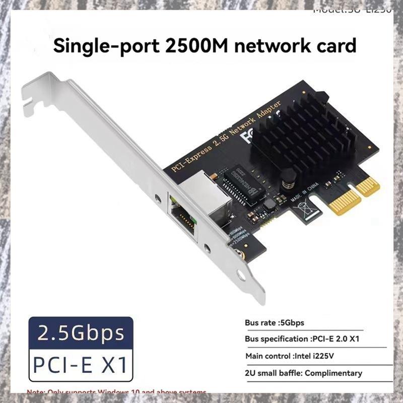 [Z F L U] Bộ chuyển đổi thẻ mạng PCI-E sang RJ45 1000 / 2500Mbps Gigabit Ethernet PCI Express Card m