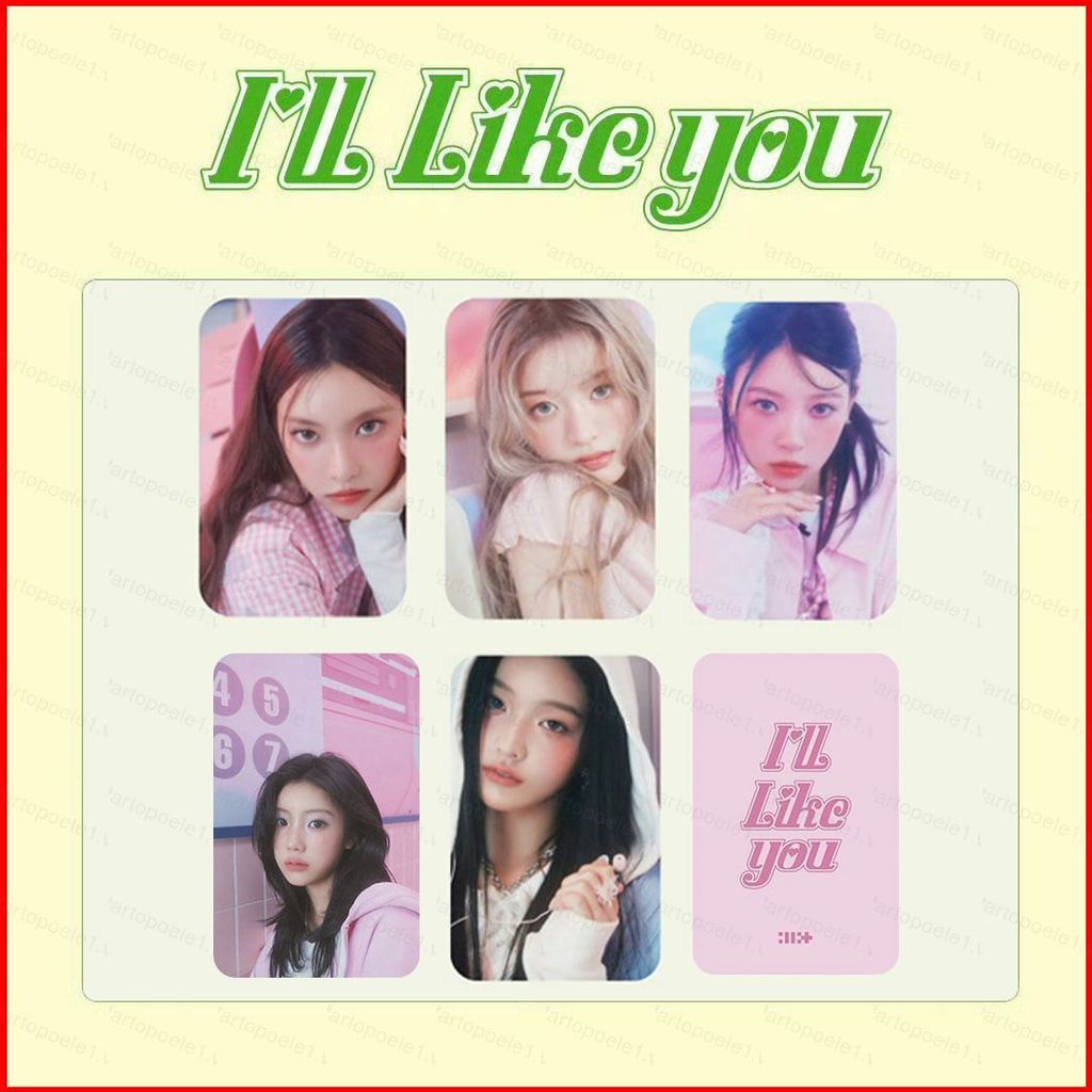 5 Cái / bộ ILLIT I LL LIKE YOU Album LOMO Card YUNAH WONHEE MOKA Bưu Thiếp Bộ Sưu Tập Ngôi Sao Ngoại