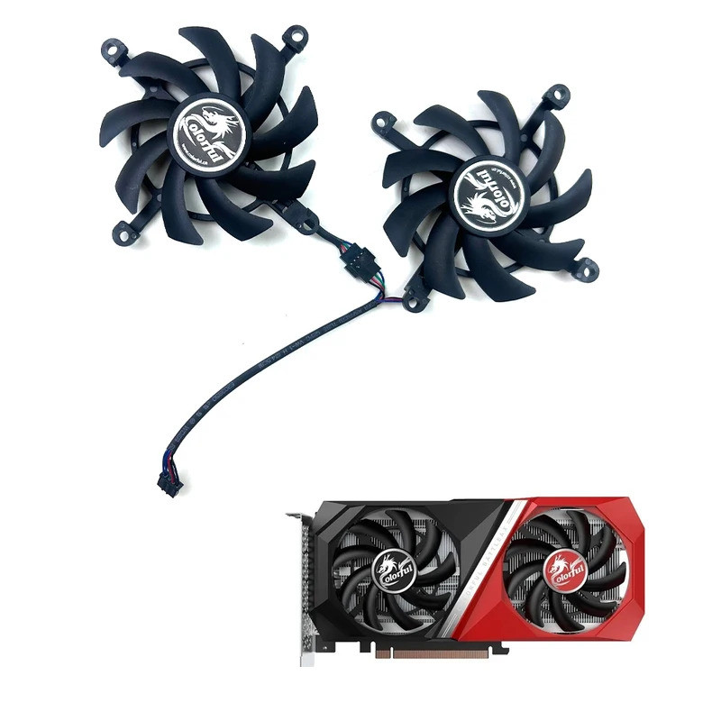 Quạt Làm Mát MỚI 85MM 4PIN RTX3050 GPU FAN Cho Nhiều Màu Sắc GeForce RTX 3060 Ti RTX3060 NB DUO 12G 