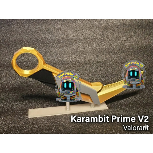 Đồ Chơi Xoay Karambit Prime V2 Valorant In 3D - Có thể THU GỌN
