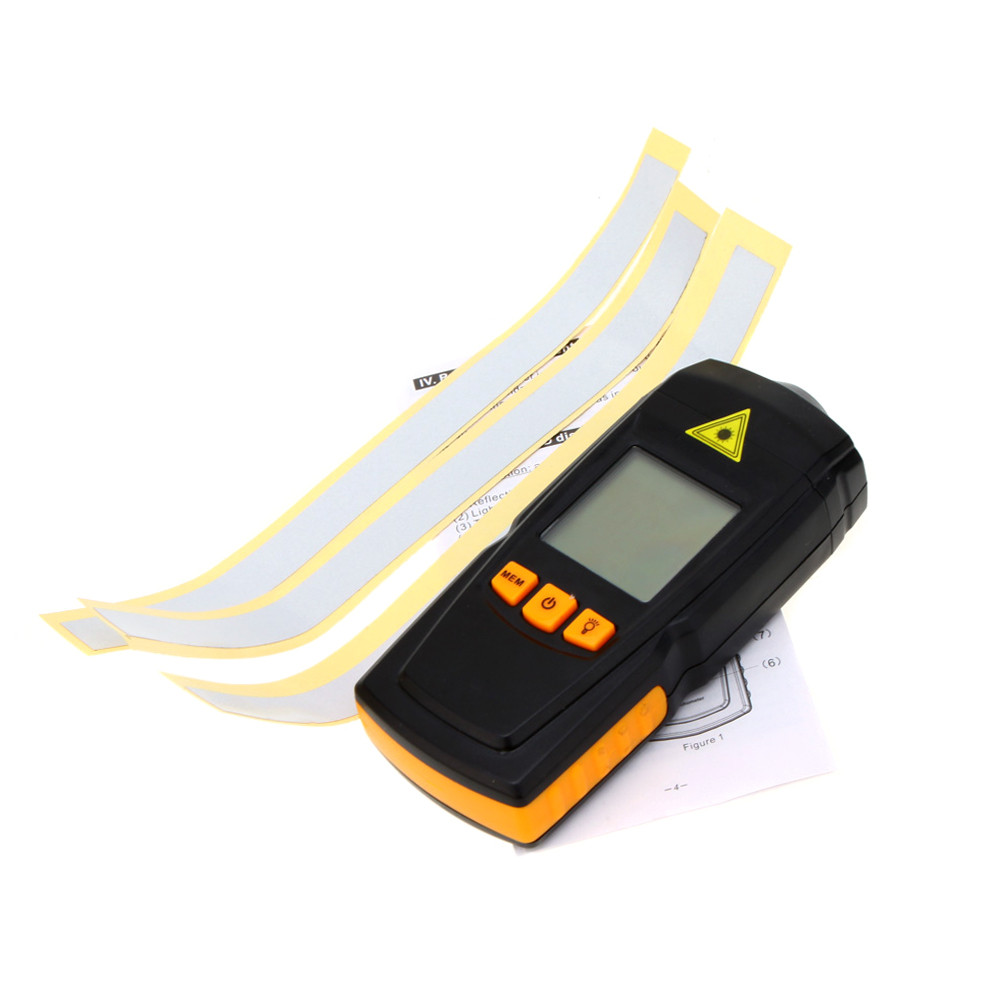 Scapth Không tiếp xúc GM8905 Máy đo tốc độ Laser kỹ thuật số Máy đo tốc độ Máy đo tốc độ cao 2,5-999